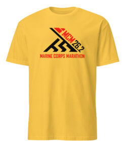 2018 Marine Corps Marathon Shirt in daisy color
