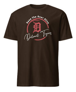 Detroit Tigers 2025 October Baseball Shirt – Dark Chocolate