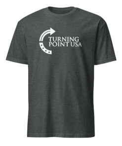 Sydney Sweeney Turning Point USA Shirt 9 Sydney Sweeney Turning Point USA Shirt in dark heather parody design