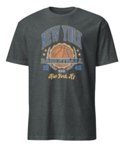 New York Knicks Basketball EST 1946 Shirt 9 New York Knicks Basketball EST 1946 shirt in dark heather grey color
