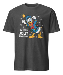Is This Jolly Enough Disney Donald Duck Shirt 9 Is This Jolly Enough Disney Donald Duck Shirt in Dark Heather Grey