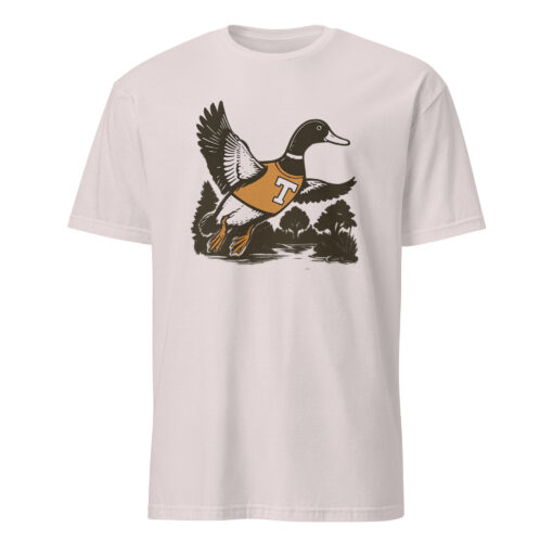 Tennessee Duck Logo 2025 Shirt in ice grey mockup – lightweight retro college fan apparel