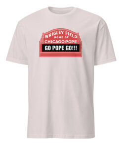 Home Of Chicago Pope Shirt Ice Grey Color – Da Pope Leo XIV Chicago T-Shirt South Side Sox Fan Meme Apparel