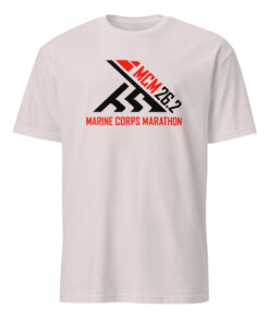 2018 Marine Corps Marathon Shirt in ice grey color