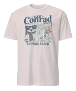 Team Conrad TSITP Cousins Beach Junior Mint Bear Summer Shirt 12 Team Conrad TSITP Cousins Beach Junior Mint Bear Summer Shirt in ice grey color
