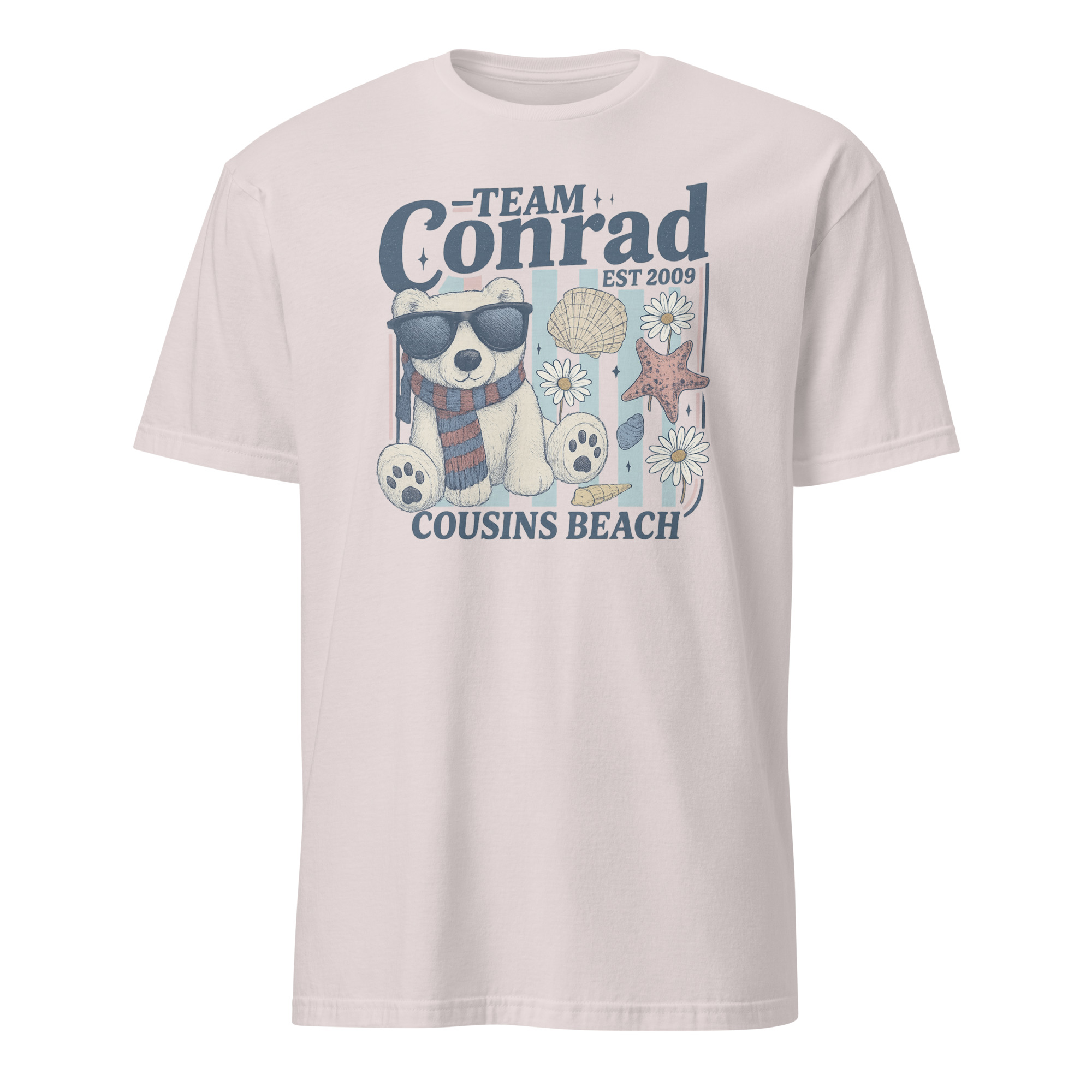 Team Conrad TSITP Cousins Beach Junior Mint Bear Summer Shirt 5 Team Conrad TSITP Cousins Beach Junior Mint Bear Summer Shirt in ice grey color