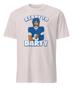 Ready To Darty Daniel Jones Shirt 12 Ready To Darty Daniel Jones Shirt in ice grey with bold cartoon Daniel Jones design and meme-inspired typography, perfect for NFL fans and darty culture.