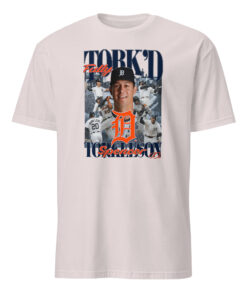 Spencer Torkelson Detroit Tigers Fully Torkd Shirt 9 Spencer Torkelson Detroit Tigers Fully Torkd Shirt in ice grey with bold slogan design