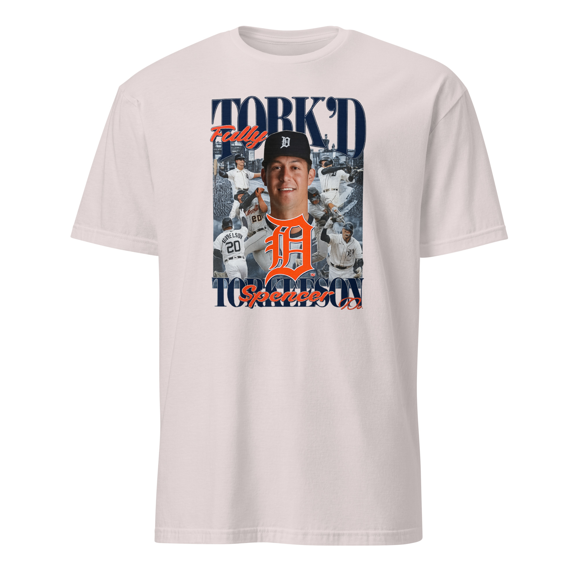 Spencer Torkelson Detroit Tigers Fully Torkd Shirt 4 Spencer Torkelson Detroit Tigers Fully Torkd Shirt in ice grey with bold slogan design