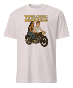 Kim K And Sam A Going Shopping Shirt 9 Kim K And Sam A Going Shopping Shirt in ice grey retro meme design