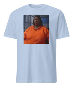 Tish James Mugshot Shirt 17 Light Blue Tish James Mugshot Shirt parody tee – political satire unisex cotton shirt