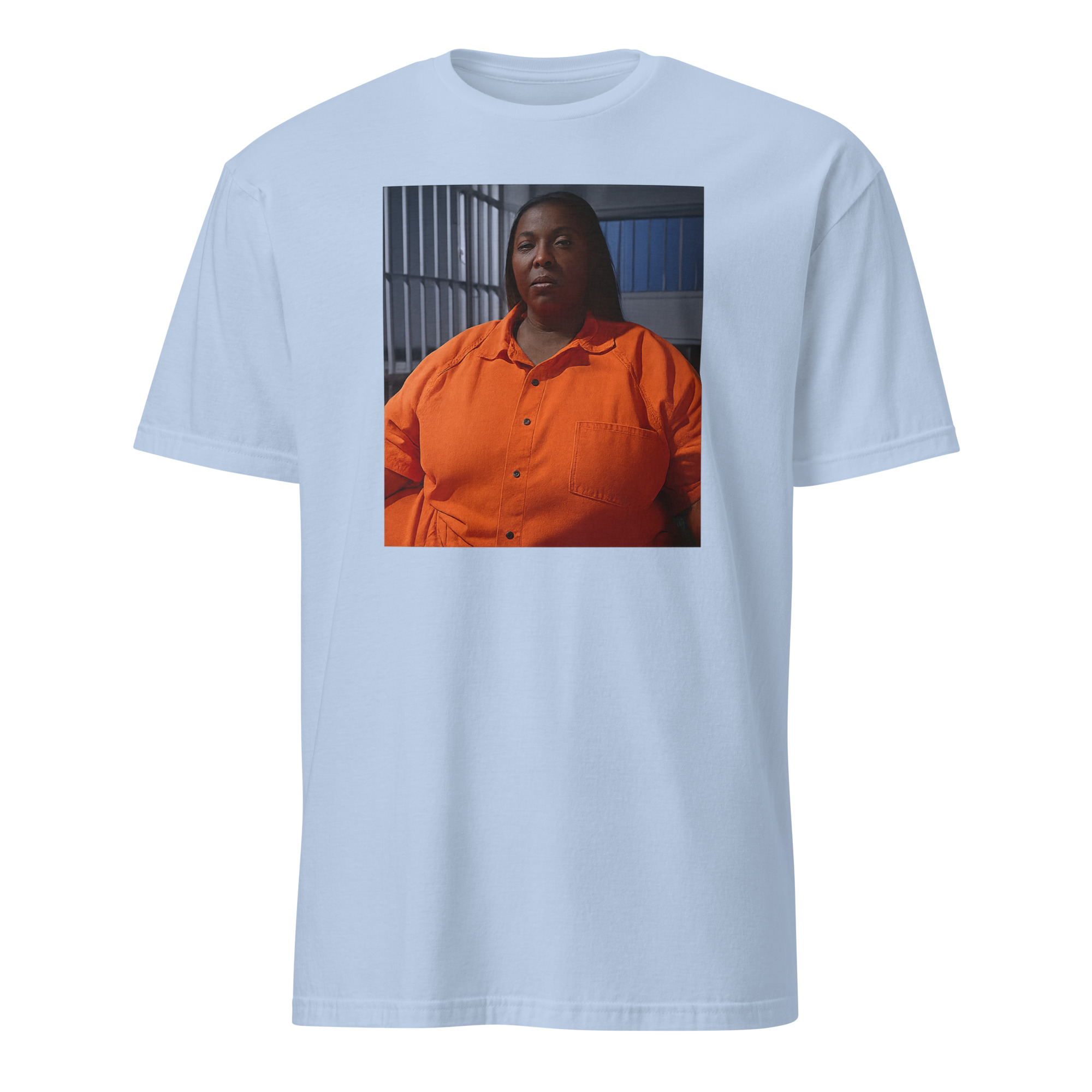 Tish James Mugshot Shirt 6 Light Blue Tish James Mugshot Shirt parody tee – political satire unisex cotton shirt