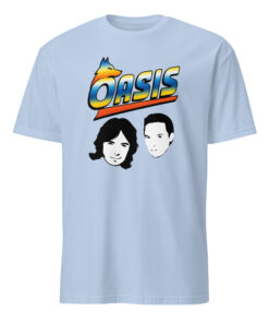 Light Blue Oasis México T-Shirt inspired by the 1998 Mexico City concert with bold graphic design