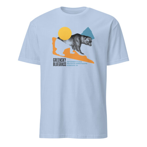 Light Blue 9-13-2025 Greensky Bluegrass Tour Red Rocks Shirt mockup