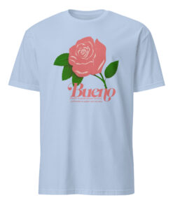 Charlies Rose On Next Gen NYC Shirt in light blue – Charlie Zakkour’s viral rose tee from Boardwalk of Shame, Urban Outfitters Bueno Flower Love Tee.