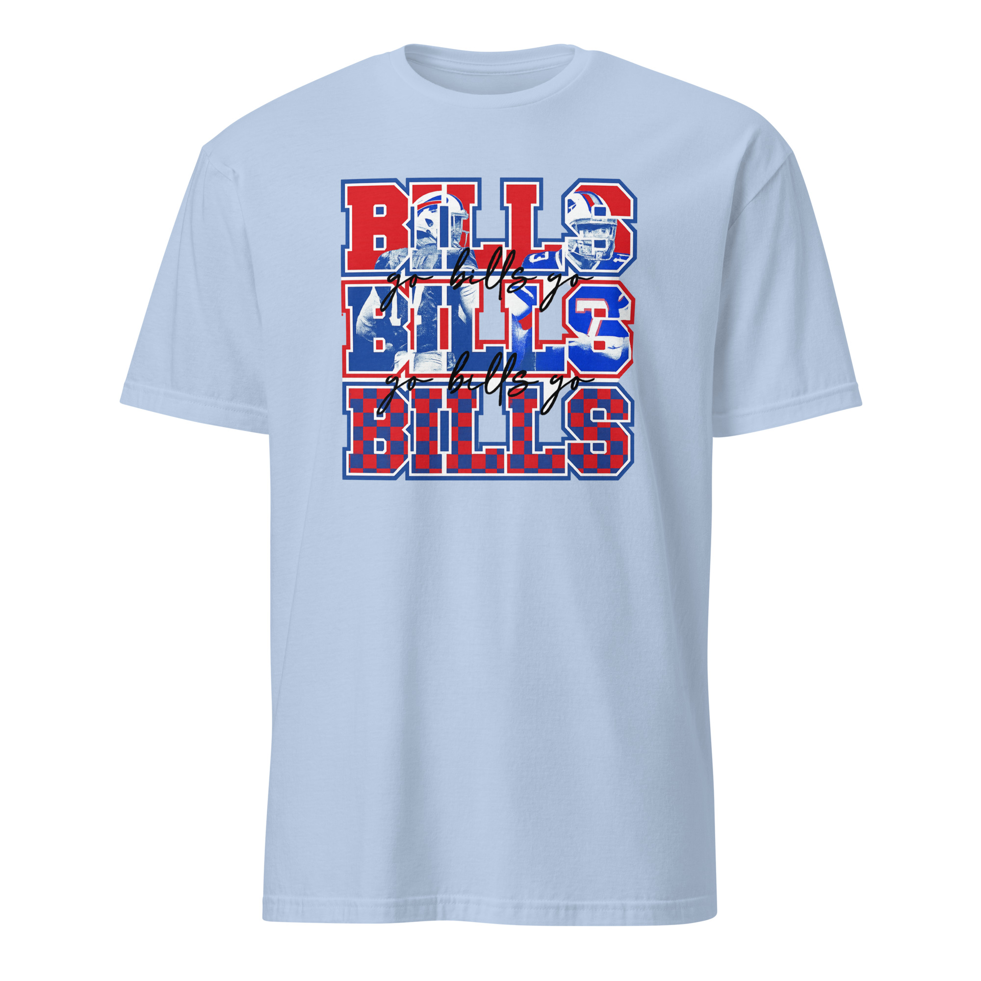 Lets Go Bills Soft Josh Allen MVP Shirt 2 Let’s Go Bills Soft Josh Allen MVP Shirt in light blue – Buffalo Bills Mafia fan T-shirt