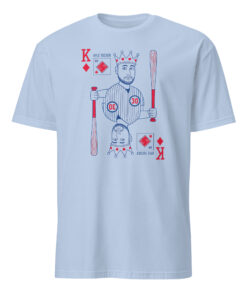 Kyle Tucker King Tuck Shirt 9 Kyle Tucker King Tuck Shirt in light blue – official Houston Astros fan apparel by Obvious Shirts