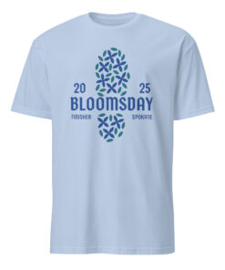 Bloomsday 2025 Finisher Spokane Shirt 20 Bloomsday 2025 Finisher Spokane Shirt in light blue color for the 50th anniversary Lilac Bloomsday Run