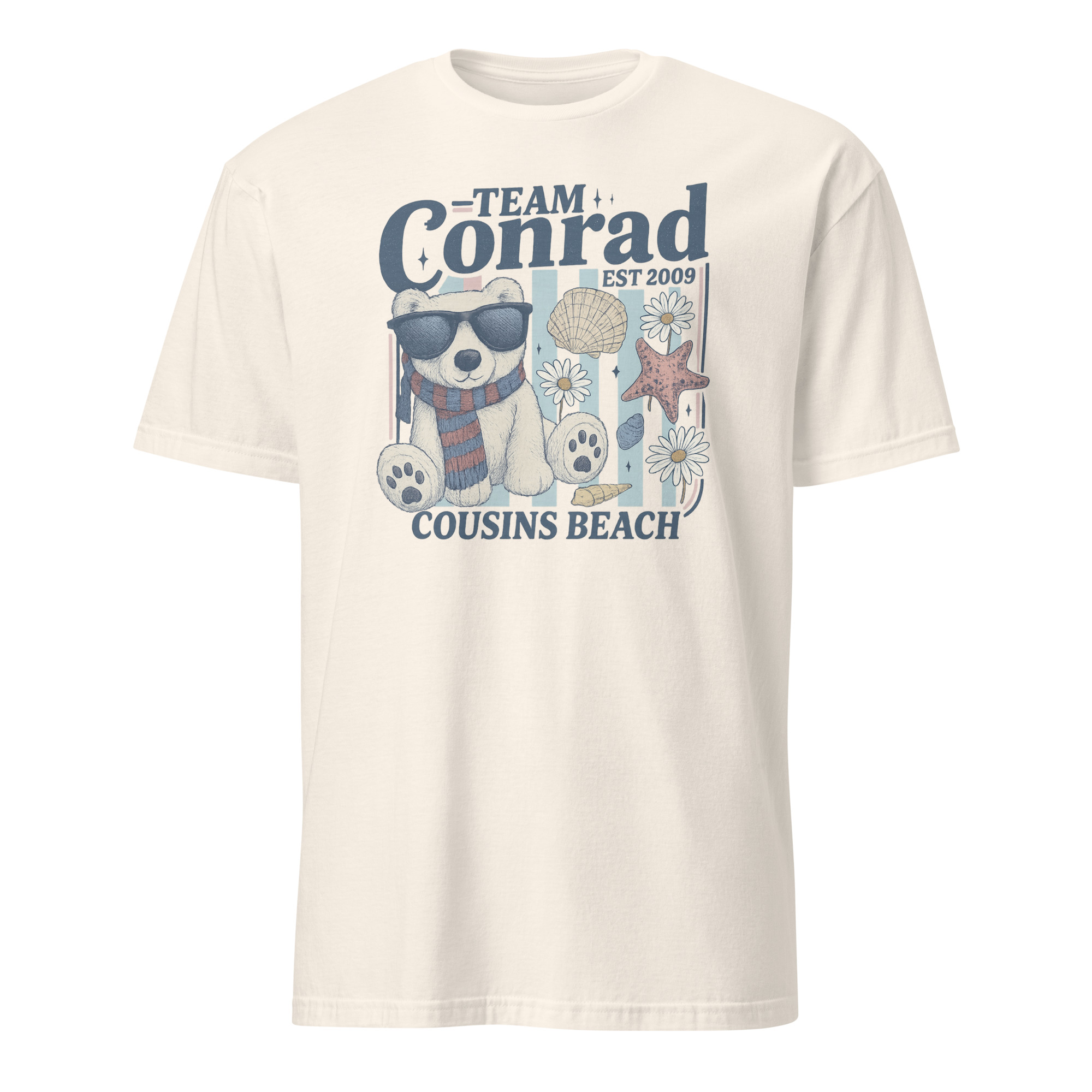 Team Conrad TSITP Cousins Beach Junior Mint Bear Summer Shirt 7 Team Conrad TSITP Cousins Beach Junior Mint Bear Summer Shirt in natural color