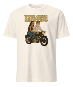 Kim K And Sam A Going Shopping Shirt 10 Kim K And Sam A Going Shopping Shirt in natural color retro meme design