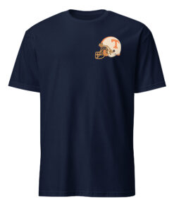 Heather navy Tennessee shirt with orange Volunteers lettering