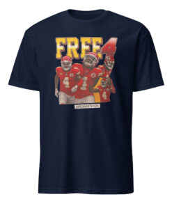 Official Free 4 Dreamathon Shirt in Navy, premium cotton streetwear tee with bold Free 4 slogan and durable stitching.