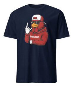 Cool Gamecocks Chicken Mascot Shirt in navy