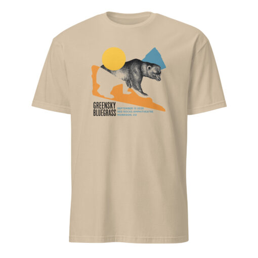 Sand color 9-13-2025 Greensky Bluegrass Tour Red Rocks Shirt mockup