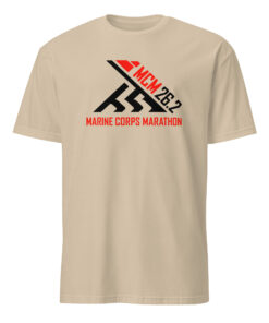 2018 Marine Corps Marathon Shirt in sand color
