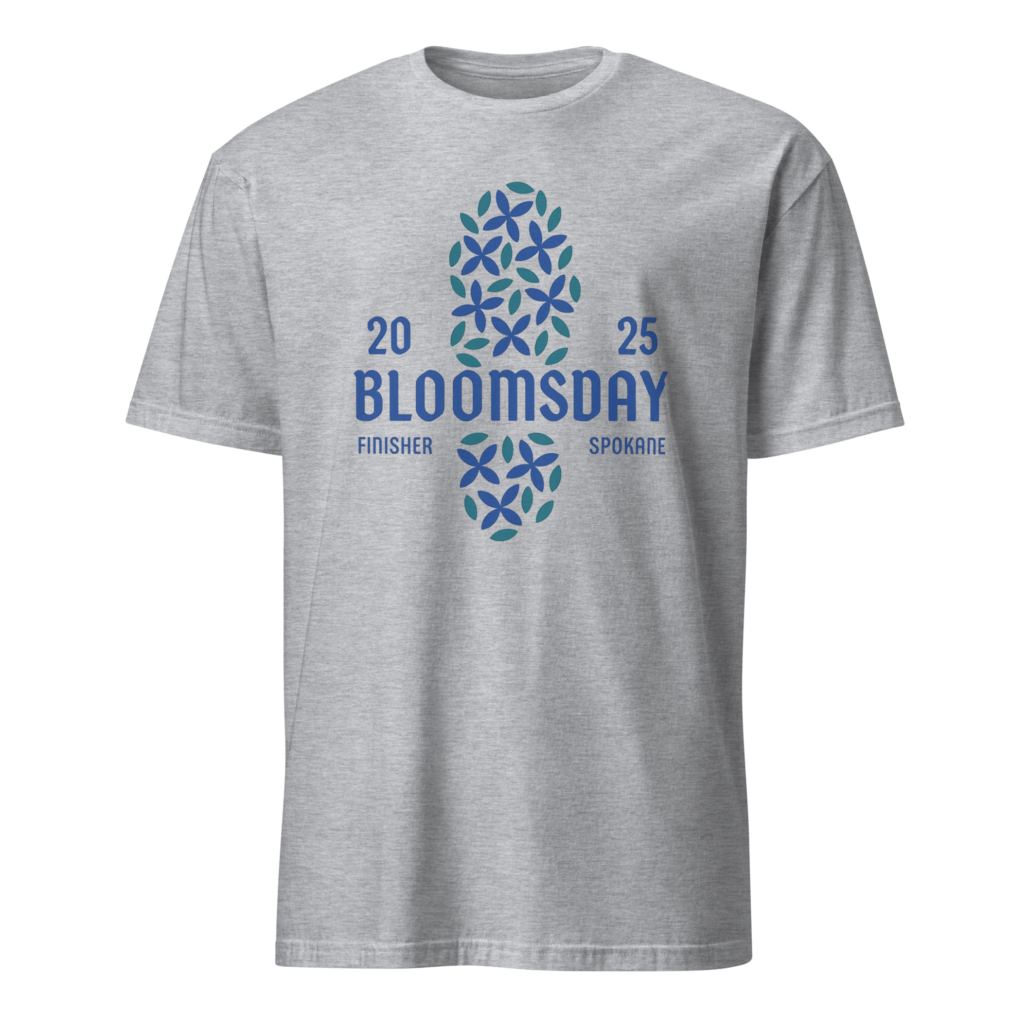 Bloomsday 2025 Finisher Spokane Shirt 10 Bloomsday 2025 Finisher Spokane Shirt in sport grey color for the 50th anniversary Lilac Bloomsday Run