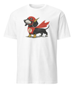 Dachshund Wiener Dog Superhero Shirt 11 Dachshund wiener dog superhero shirt on white background