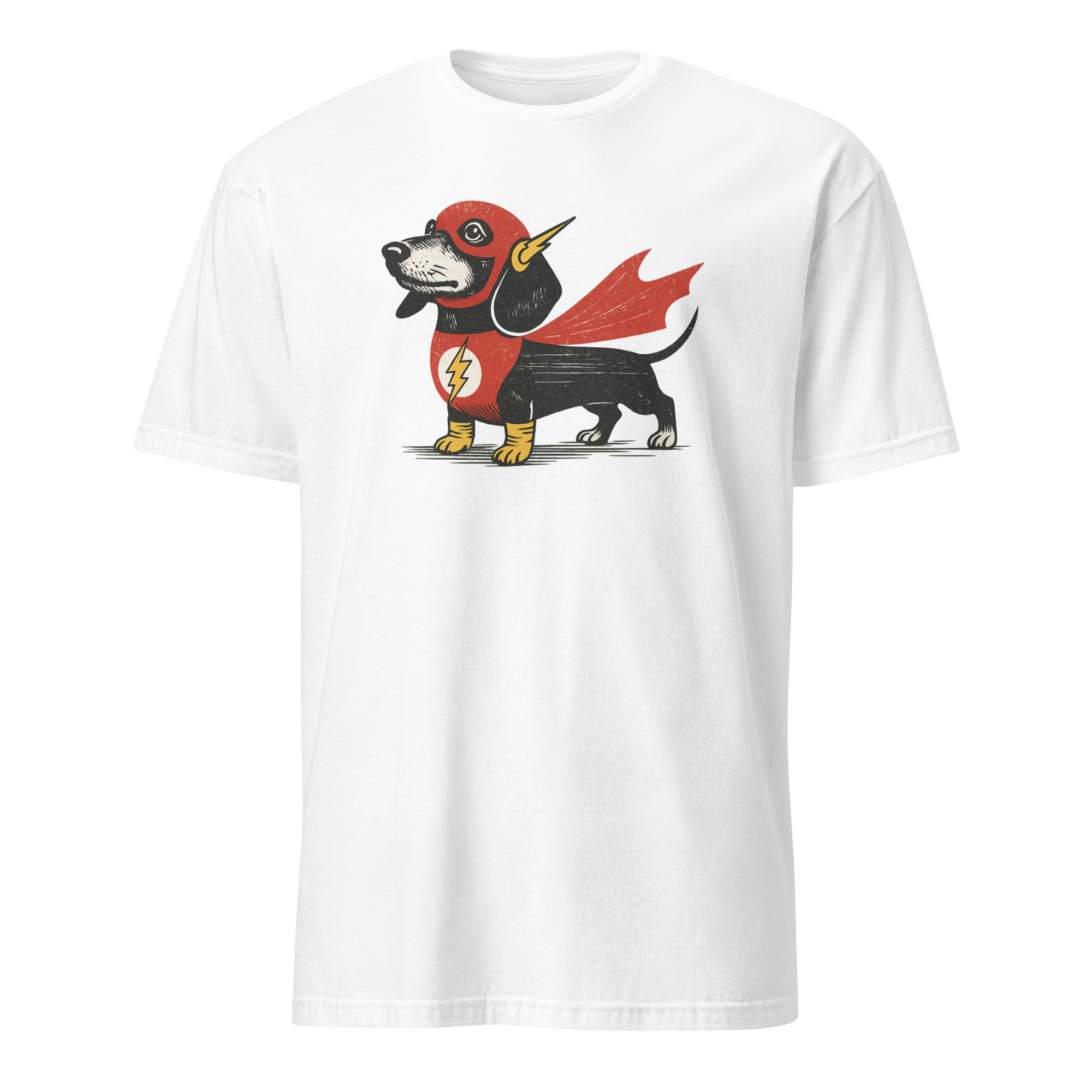 Dachshund Wiener Dog Superhero Shirt 6 Dachshund wiener dog superhero shirt on white background