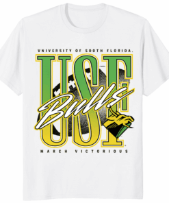 USF Bulls Football Match Victorious Neon Retro Shirt