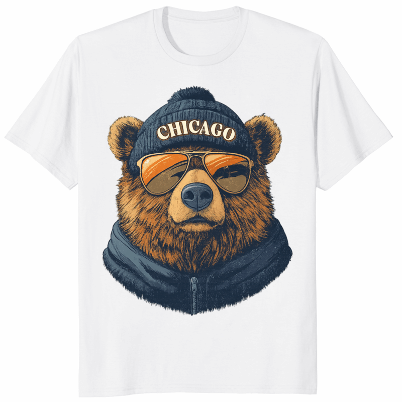 Vintage Chicago Football Crewneck Shirt 12 Vintage Chicago Football Crewneck Shirt with retro NFL Bears design in navy and orange colors