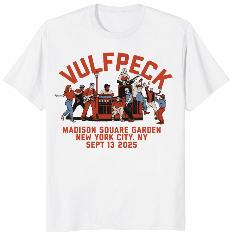 Vulfpeck Sep 13 2025 New York NY Shirt limited edition concert tee mockup