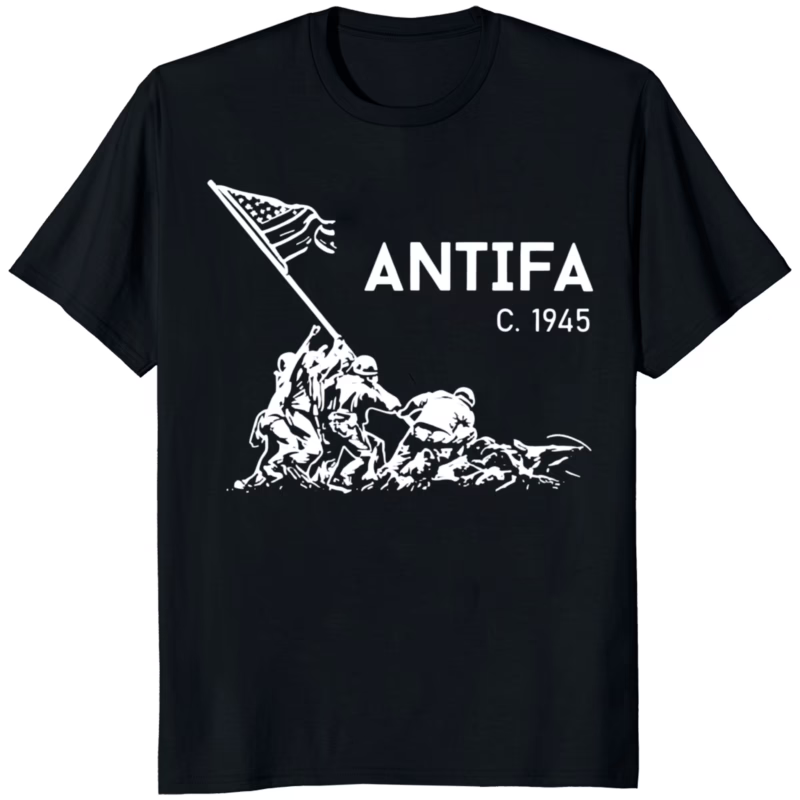ANTIFA C 1945 Shirt 10 ANTIFA C 1945 Shirt black graphic t-shirt anti-fascist design