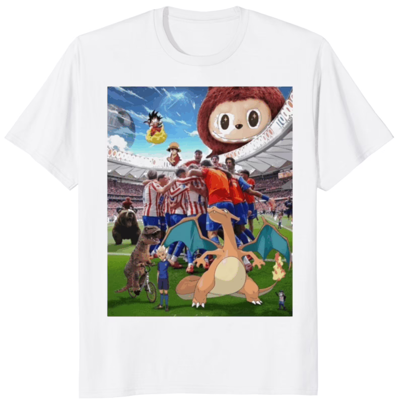 Atletico Madrid 90M Celebration Meme Shirt 8 Atletico Madrid 90M Celebration Meme Shirt white t-shirt