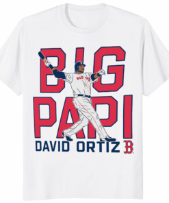 Big Papi David Ortiz Boston Red Sox Cooperstown Player Shirt in white