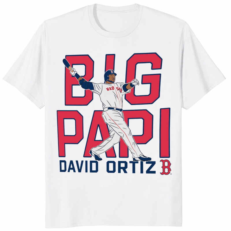 Big Papi David Ortiz Boston Red Sox Cooperstown Player Shirt 16 Big Papi David Ortiz Boston Red Sox Cooperstown Player Shirt in white
