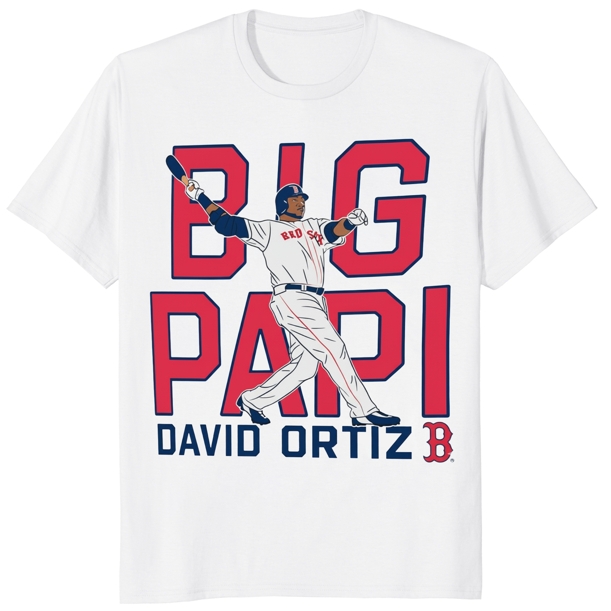 Big Papi David Ortiz Boston Red Sox Cooperstown Player Shirt 1 Big Papi David Ortiz Boston Red Sox Cooperstown Player Shirt in white