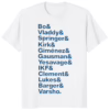 Bo & Vladdy & Springer & Kirk & Blue Jays 2025 Shirt white t-shirt Toronto baseball fan apparel