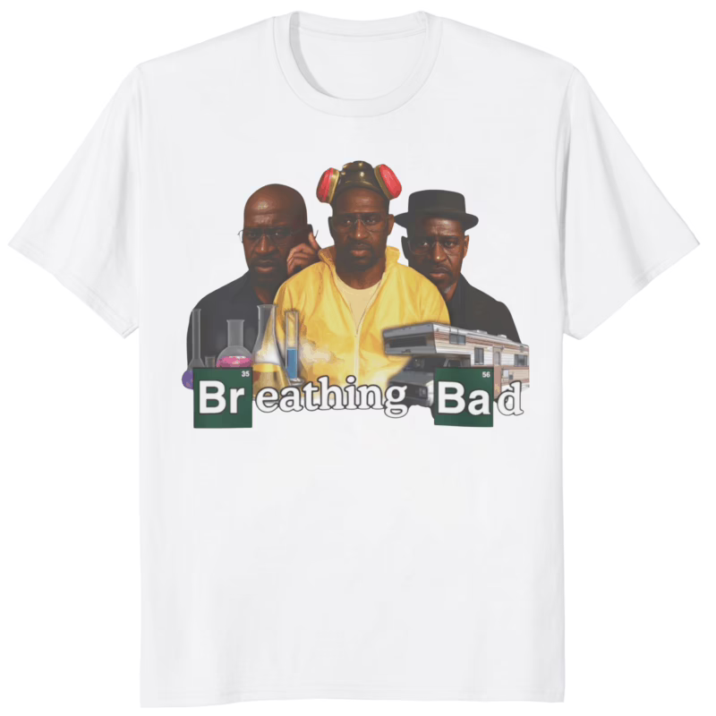 Breathing Dad Charlie Murphy Shirt white color printed tee