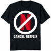 Cancel Netflix Shirt black color variant – viral protest apparel 2025