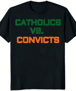 Catholics vs Convicts 1988 Shirt black color retro sports apparel
