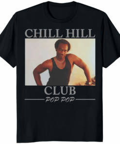 Chill Hill Club Pop Pop Dallas Cowboys Shirt in black, featuring bold fan design and Cowboys Nation pride