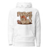 Pudge the Cat Hoodie in White - Official BGSU College Hoodie