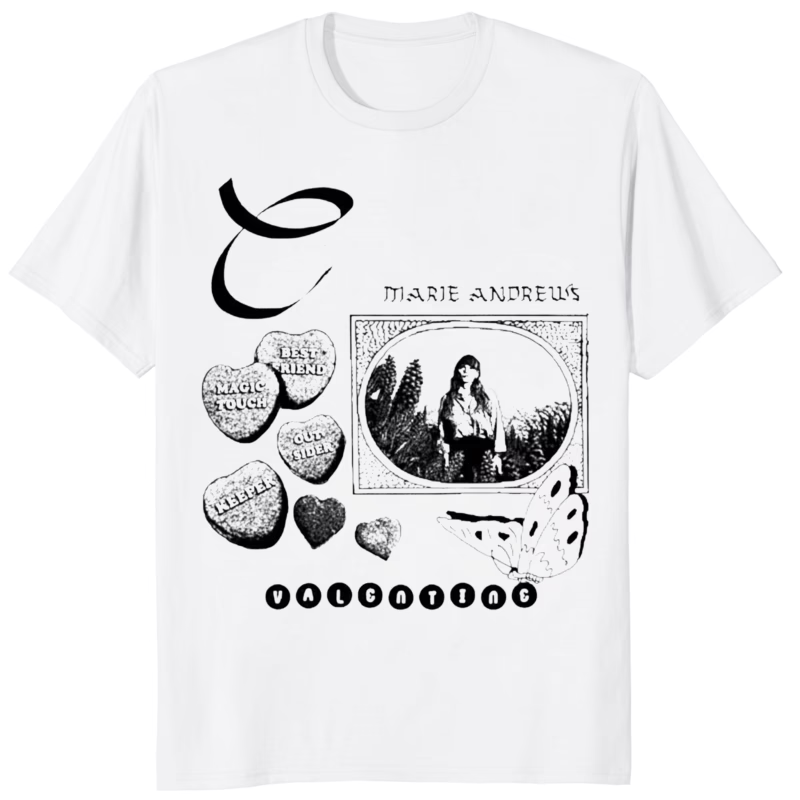 Courtney Marie Andrews Valentine Shirt 8 Courtney Marie Andrews Valentine Shirt white t-shirt music merch