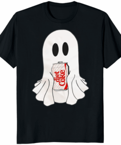 Diet Coke Ghost Shirt black Comfort Colors spooky season tee