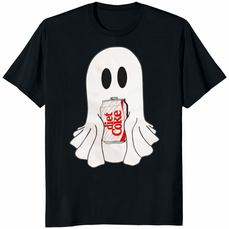 Diet Coke Ghost Shirt black Comfort Colors spooky season tee