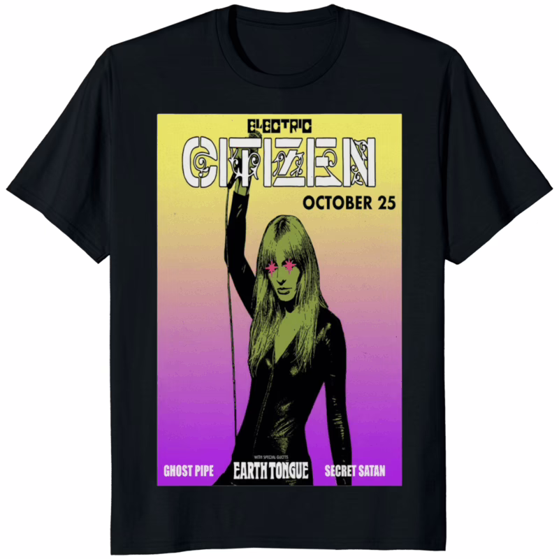 Electric Citizen Grand Rapids MI 2025 Tour Poster Shirt black